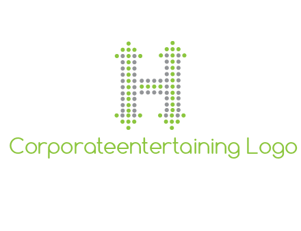 dotted letter H with arrow logo