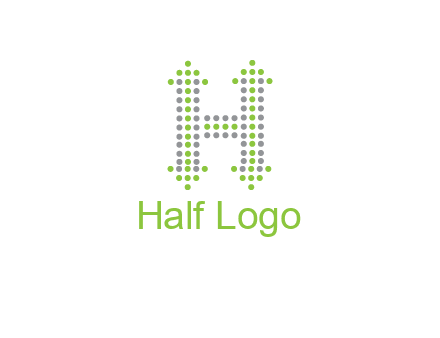 dotted letter H with arrow logo