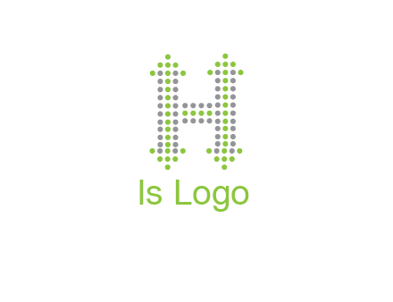 dotted letter H with arrow logo