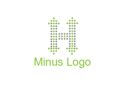 dotted letter H with arrow logo