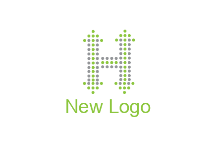 dotted letter H with arrow logo
