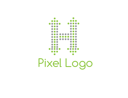 dotted letter H with arrow logo