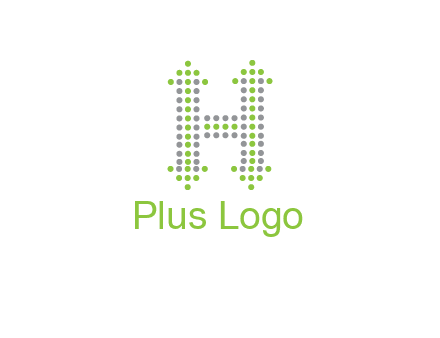 dotted letter H with arrow logo