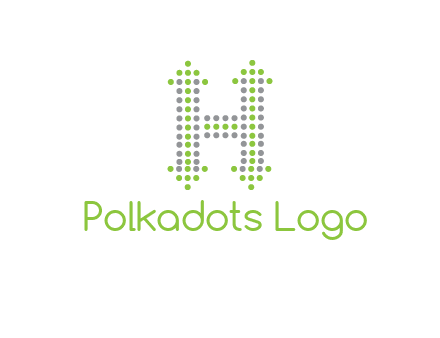 dotted letter H with arrow logo