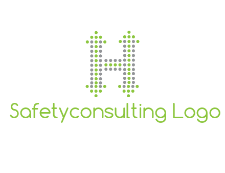 dotted letter H with arrow logo