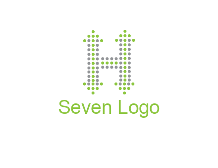 dotted letter H with arrow logo