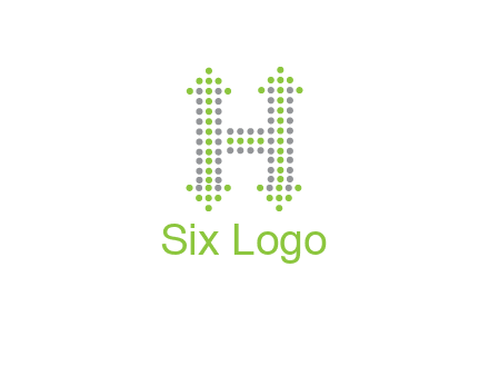 dotted letter H with arrow logo