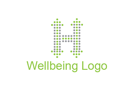 dotted letter H with arrow logo