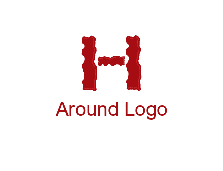 abstract letter H logo