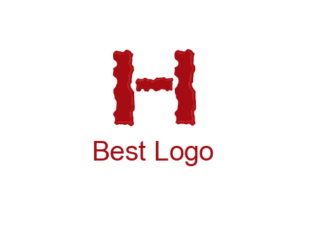 abstract letter H logo