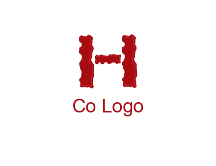 abstract letter H logo