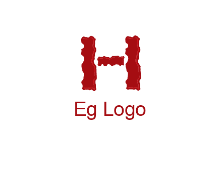 abstract letter H logo