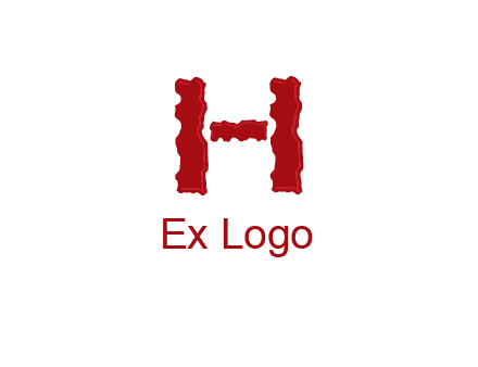 abstract letter H logo