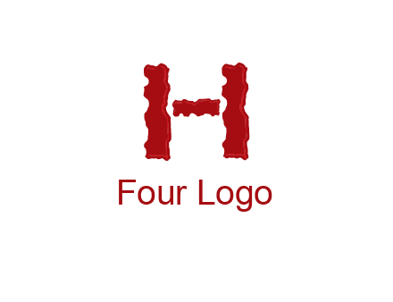 abstract letter H logo