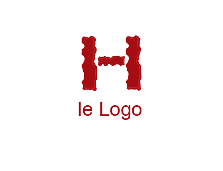abstract letter H logo