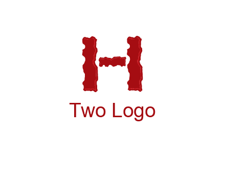 abstract letter H logo