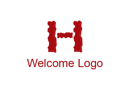 abstract letter H logo