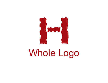 abstract letter H logo