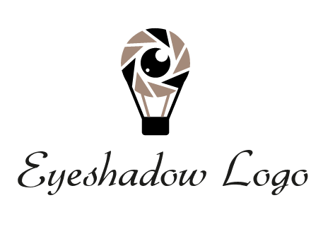 shutter with iris in air balloon photography logo