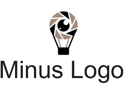 shutter with iris in air balloon photography logo