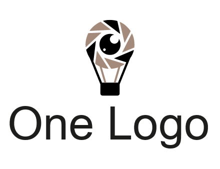 shutter with iris in air balloon photography logo