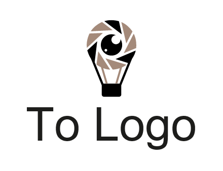 shutter with iris in air balloon photography logo