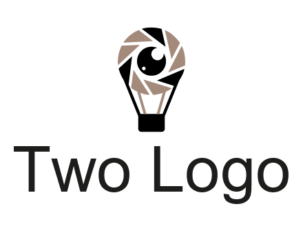 shutter with iris in air balloon photography logo