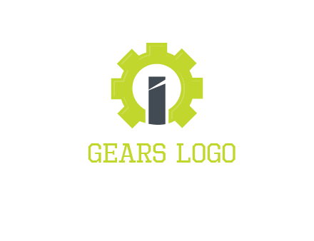 letter i inside gear logo