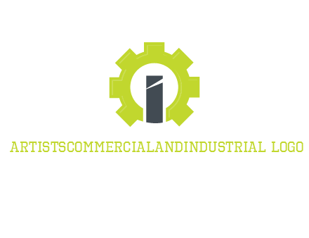letter i inside gear logo
