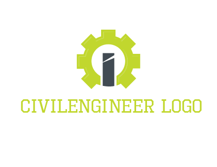 letter i inside gear logo