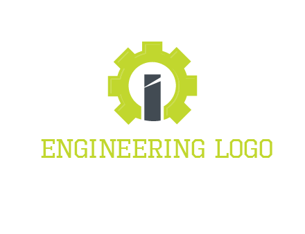 letter i inside gear logo