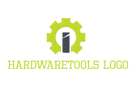 letter i inside gear logo