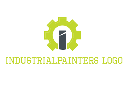 letter i inside gear logo