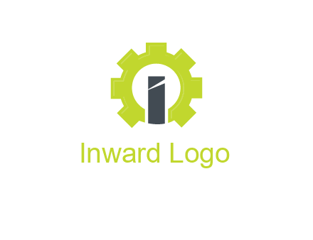 letter i inside gear logo