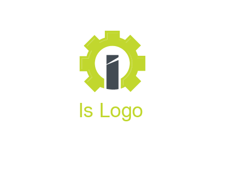 letter i inside gear logo