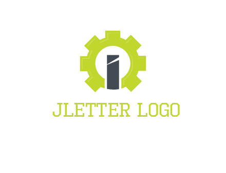 letter i inside gear logo