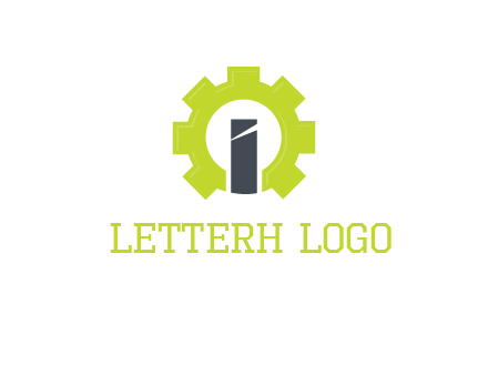 letter i inside gear logo