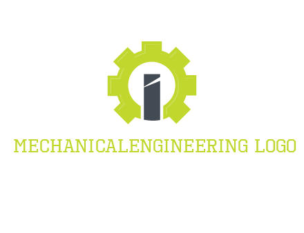 letter i inside gear logo