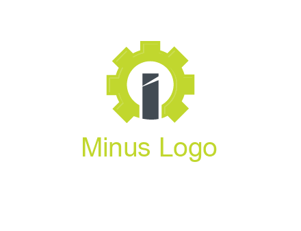 letter i inside gear logo