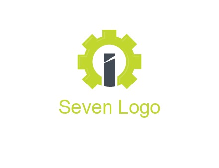 letter i inside gear logo