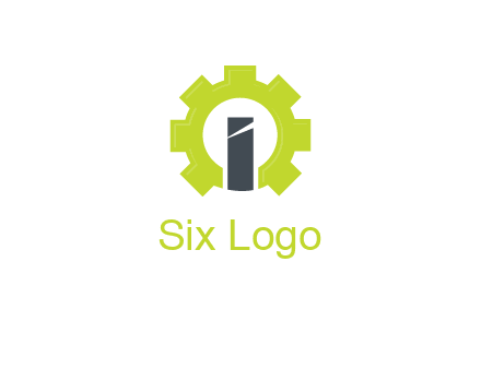 letter i inside gear logo