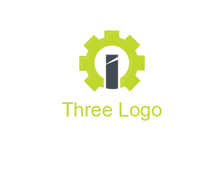 letter i inside gear logo