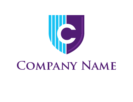 letter c inside shield logo