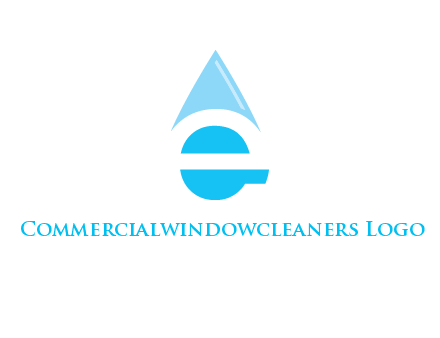 letter e incorporated with water drop logo