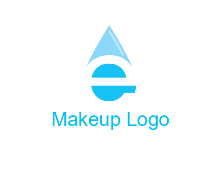 letter e incorporated with water drop logo