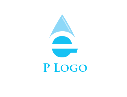 letter e incorporated with water drop logo