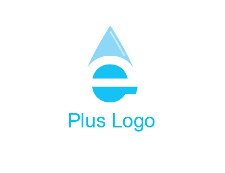 letter e incorporated with water drop logo