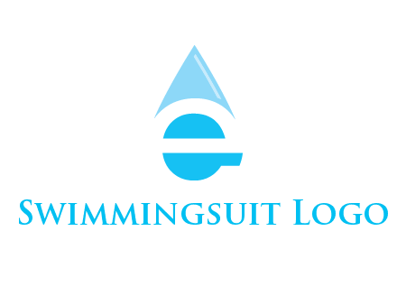 letter e incorporated with water drop logo
