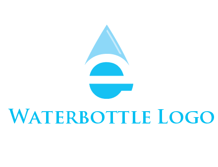 letter e incorporated with water drop logo