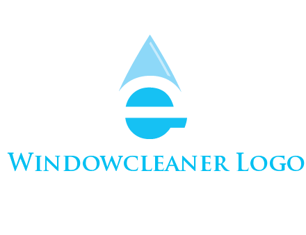 letter e incorporated with water drop logo